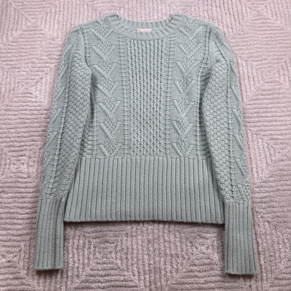 Gap Cable Knit Sweater Pullover Womens S Wool Preppy Cottagecore Pastel Softcore